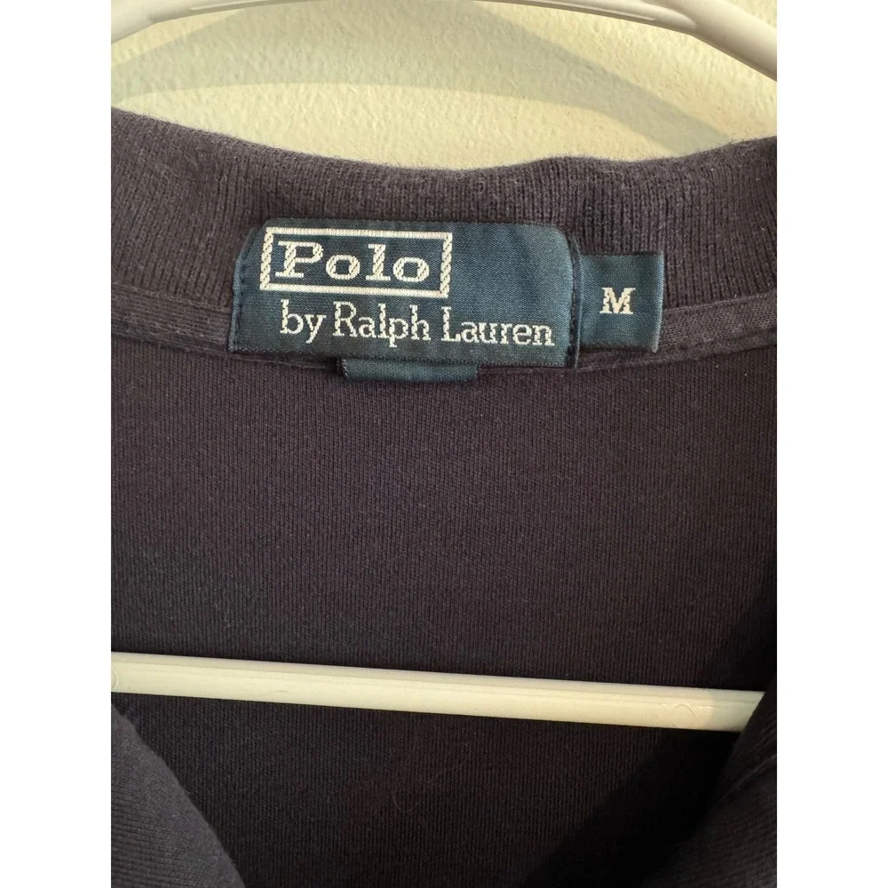 Polo Ralph Lauren Short Sleeve Polo Men Size‎ M Navy Blue Embroidered Pony Logo
